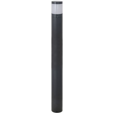 Farola bugio mediano ip54 1x7w led 340lm 6500k al.100xd.10cm aluminio+pc antracita