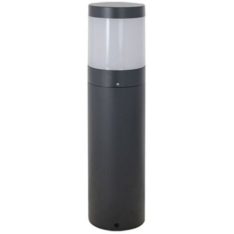 Farola bugio pequeño ip54 1x7w led 340lm 6500k al.40xd.10cm aluminio+pc antracita