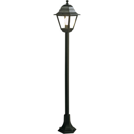 Farola Con Columna 'Old' 60 W - Cm 18 X 18 X H 121 Blanco/Plata
