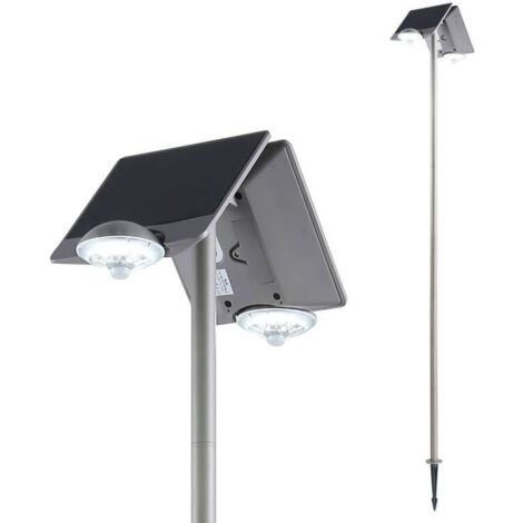 Farola Con Doble Panel Solar Y Sensor IP44