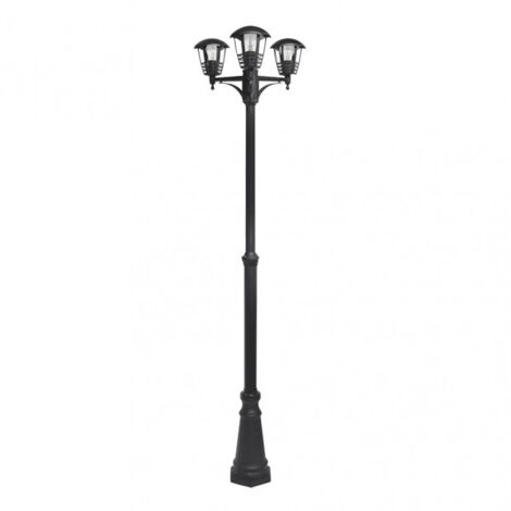 Farola de aluminio modelo ALNILAN de 3 luces, color negro Fabrilamp