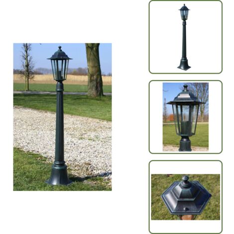 Farola de jardín aluminio - vidaXL Farola de jardín Preston 105 cm - Farola de jardín con bombilla