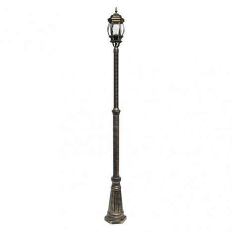 Farola De Jardin Modelo Caelum De Aluminio Negro Ip44