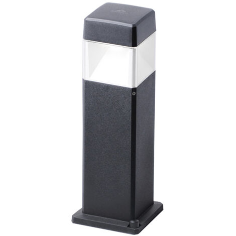 Farola ELISA 1xGX53 10W con pulsador CCT (3colores) IP55 resina negra