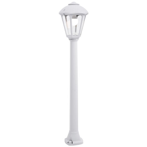 Farola GIAMPY 1xE27 IP55 L.21xAn.21xAl.99,5cm resina blanca