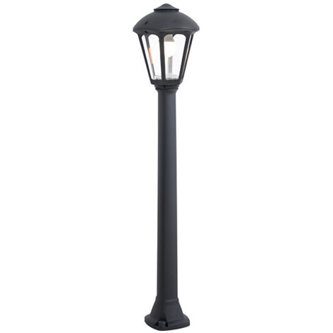 Farola GIAMPY 1xE27 IP55 L.21xAn.21xAl.99,5cm resina negra