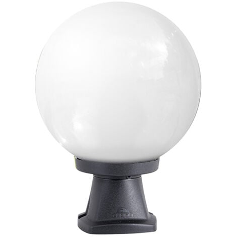 INTERLUSA Farola GLOBE 1xE27 IP55 25d resina negra