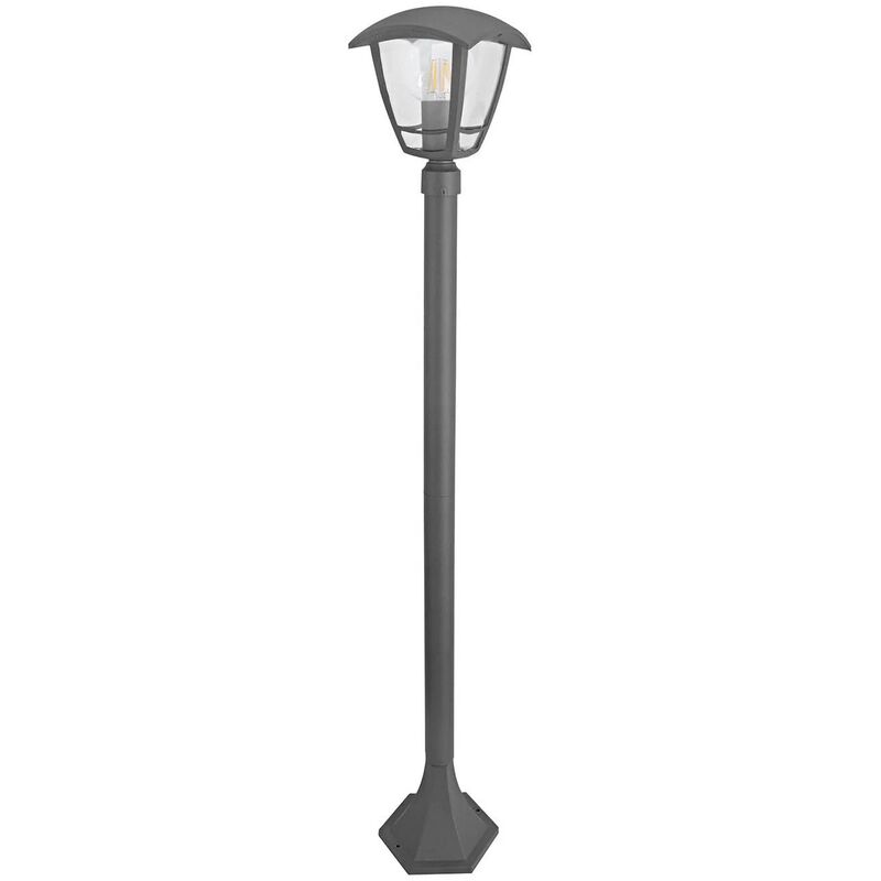 

FAROLA KENTIA E27 ANTRACITA IP44 - Lúzete