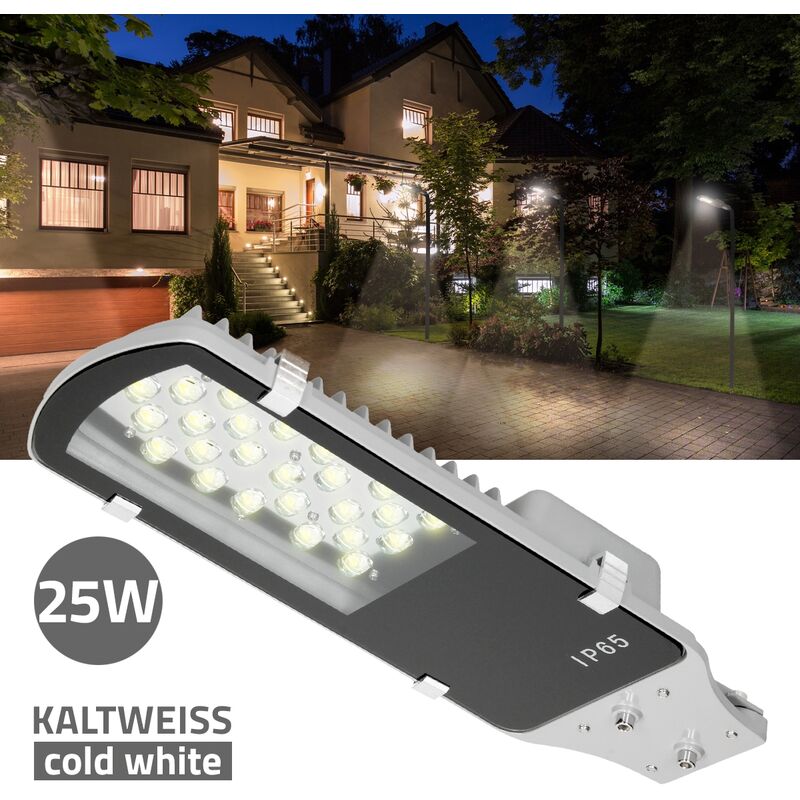 

Farola LED alumbrado público lámpara exterior iluminación patio 24W blanco frío