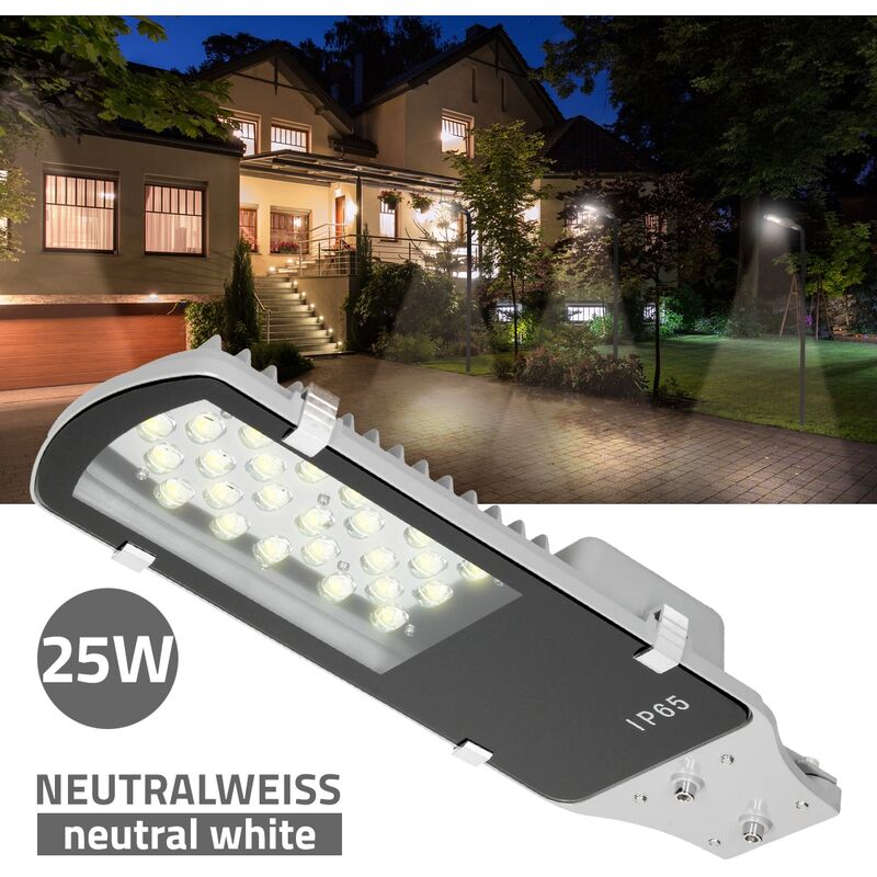 

Farola LED alumbrado publico lampara luz jardín exterior color blanco neutro 24W