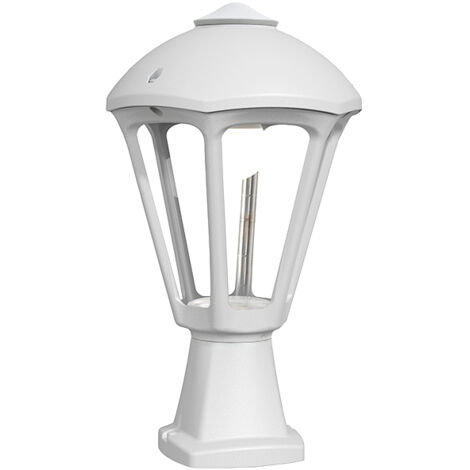 Farola SANDRO 1xE27 IP55 L.24xAn.24xAl.37cm resina blanca