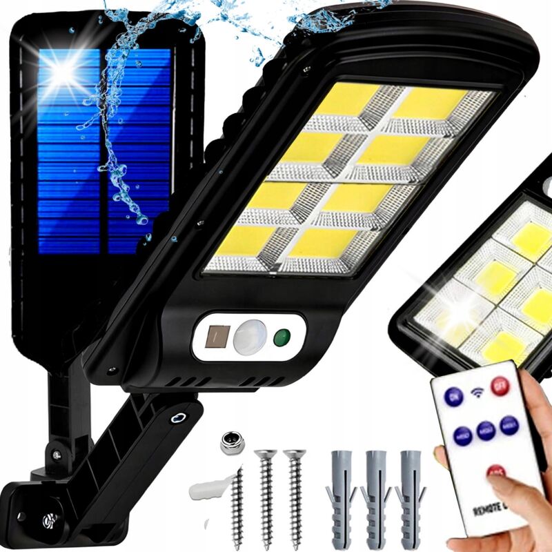 Farola solar con sensor de movimiento 1800mah + mando a distancia
