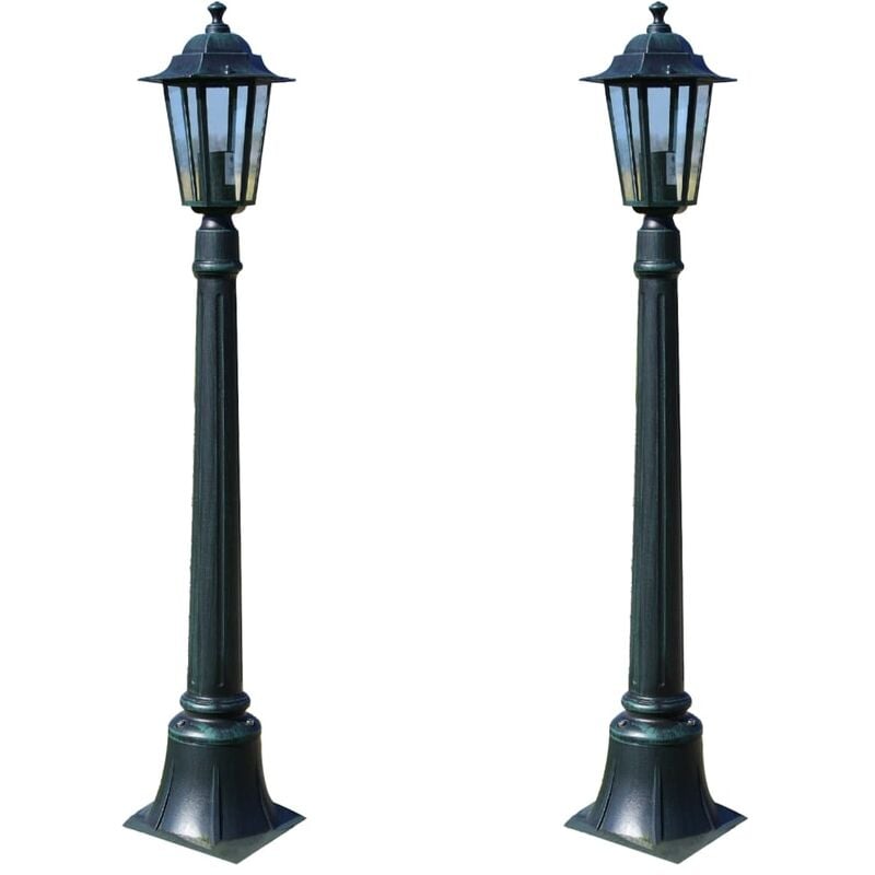 

Farolas de jardín Preston 2 piezas 105 cm
