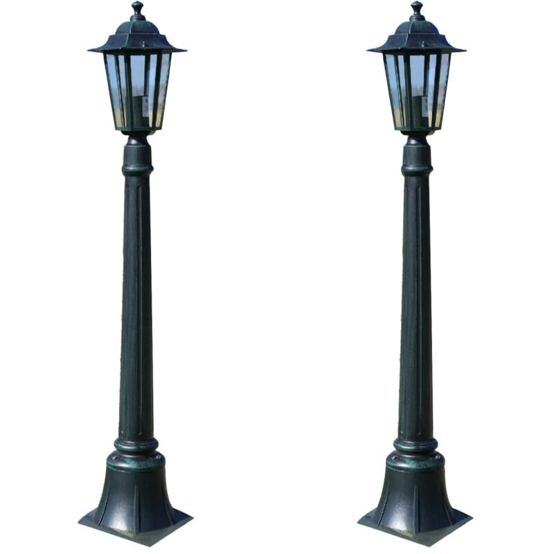 

Farolas de jardín Preston 2 piezas 105 cm - Verde - Vidaxl
