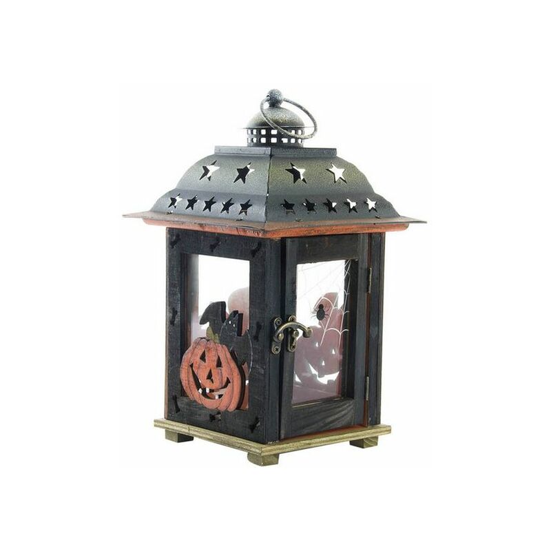

Farolillo DKD Home Decor Halloween Madera Metal (17 x 17 x 26 cm)