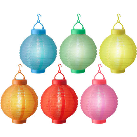 Farolillo solar, colores variados