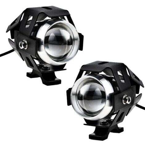 faros delanteros para motocicleta, luces antiniebla LED adicionales, 1200 lm, U5, resistentes al agua, para motocicleta, scooter y cuatriciclo.