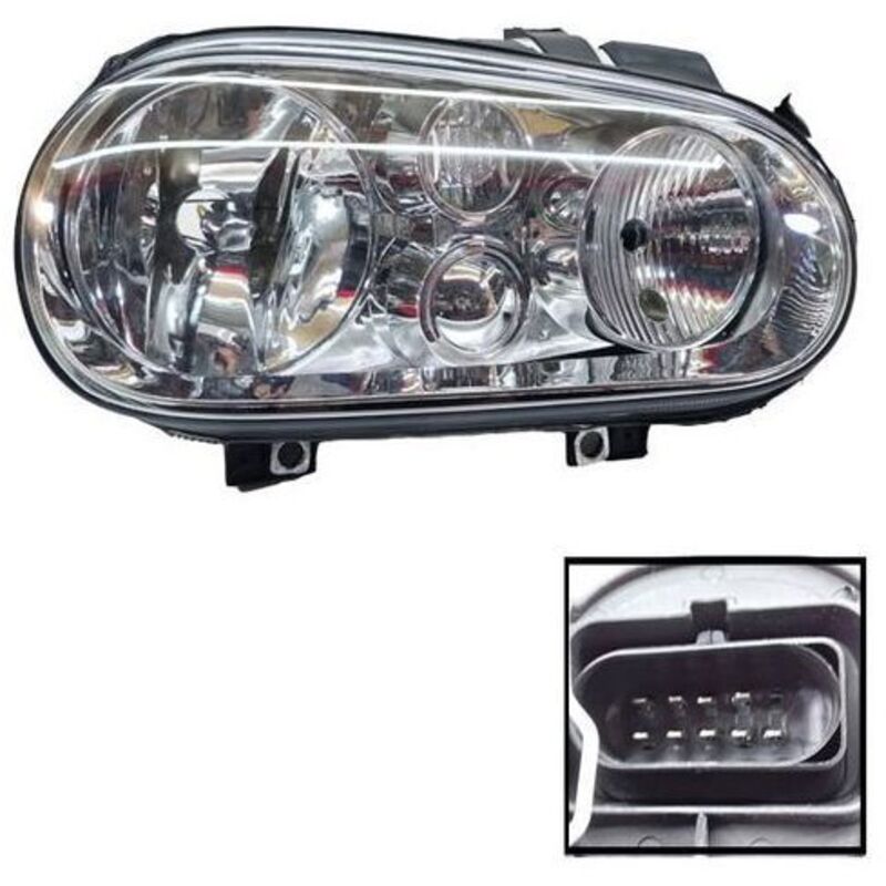 Faros derecho Volkswagen Golf IV 1997-2003 1J1941018B, ajuste manual