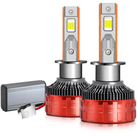 Faros LED para coche con clasificación de impermeabilidad IP68, 100 W, 6000 K, 22000 lm, compatibles con bases 9005, 9006, H1, H4, H7 y H11, 10-32 V (2 unidades).