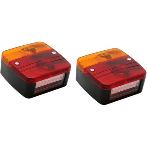 Faros traseros universales para remolques, completos con bombillas (2 luces traseras)