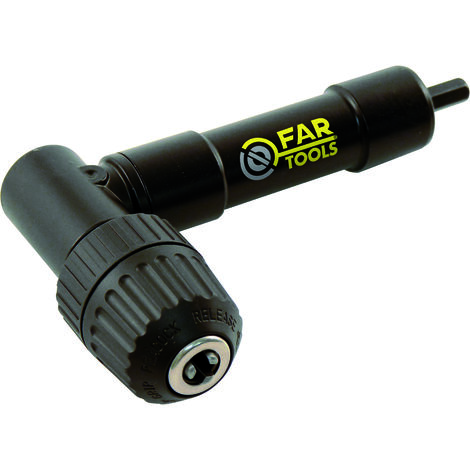 Fartools – Adaptateur angulaire de perçage 90° – Mandrin 10mm sans clé auto-serrant – Queue hexagonale pour perceuses et visseuses – Utilisation bois et métal