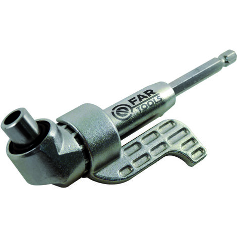 Fartools – Adaptateur pour vissage angulaire 360° – Mandrin hexagonal – Compatible avec tous les embouts – Pour zones d'accès difficile