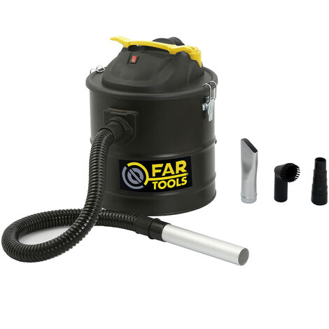 Fartools – Aspirateur à cendres 15 L – Moteur 1000 W – Dépression 18 Kpa – Cuve métal – Fonction souffleur pour poêles à granulés