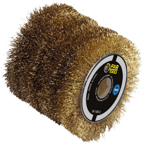 Fartools – Brosse métallique Ø60mm – Fil laitonné 0,3mm pour nettoyage précis – Alésage 20mm – Compatible rénovateur RDP 601