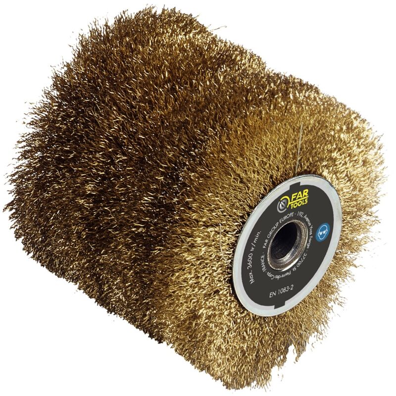 Fartools - Brosse fil laitonné 0,3mm Ø120mm/L100mm