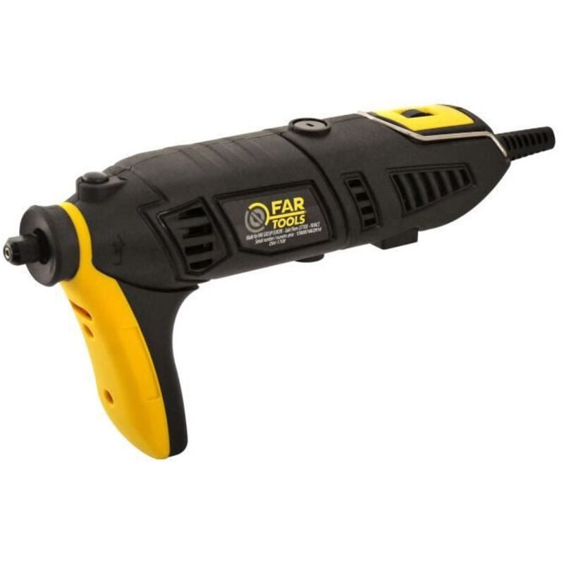 FARTOOLS DCP 170 Mini smerigliatrice - 170 W - regolazione della velocità - cambio rapido dell'utensile - velocità di rotazione 8000-35000 g/min