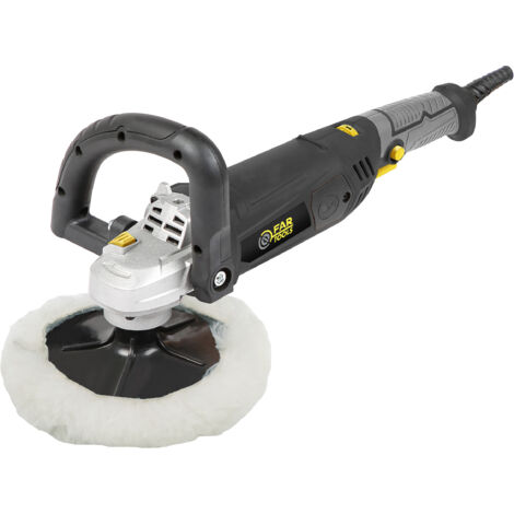 Fartools – Polisseuse 1200W – Vitesse variable jusqu'à 3000 tr/min – Diamètre disque 180 mm – Pour polissage et lustrage de surfaces métalliques