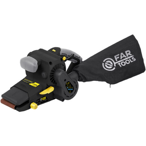 Fartools – Ponceuse à bande électrique 1010 W – Vitesse variable 360 m/min – Largeur bande 76 mm – Pour ponçage bois et métal