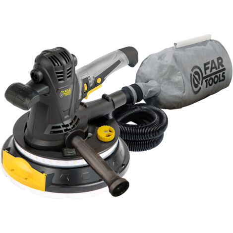 Fartools – Ponceuse girafe 1200W Ø225mm – Vitesse variable 1400-3100 tr/min – Aspiration intégrée pour surfaces en plâtre – Flexible 2m inclus - DWS225