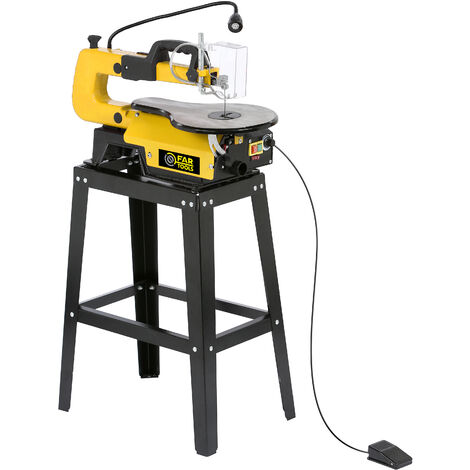 Fartools – Scie à chantourner 120W – Démarrage au pied – Vitesse 400-1600 tr/min – Capacité de coupe 410 x 40 mm – Table inclinable 0°-45° - chantourner120W