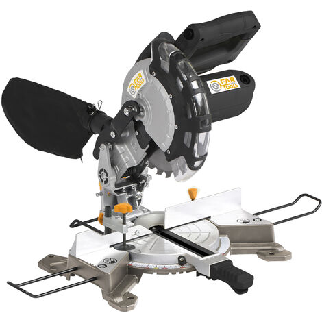 Fartools – Scie à onglet fixe 1400W Ø210mm – Lame 24 dents TCT – Vitesse 5000 tr/min – Capacité de coupe 120x60mm à 90°