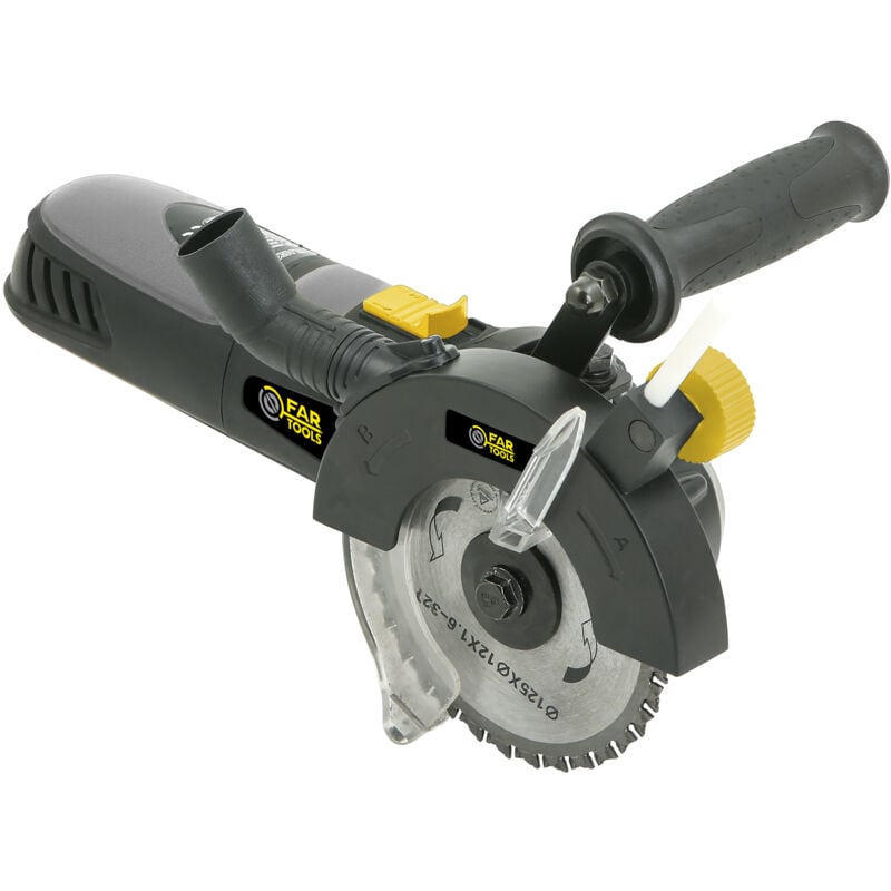 Scie circulaire double lame multimatériaux 1050W Ø125mm