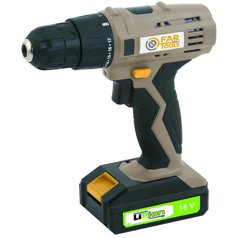 

Taladro/atornillador a batería de 18 V y 1,3 Ah con un par de 16 Nm - LI 180 - Fartools