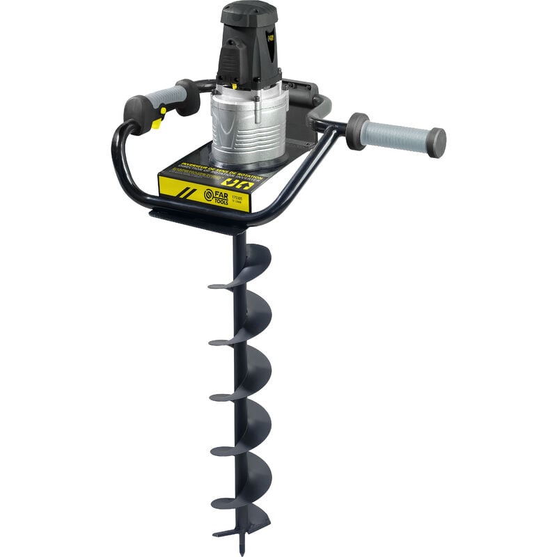 Fartools - Tarière électrique 1200W Ø=120mm profondeur=560mm avec inverseur de sens