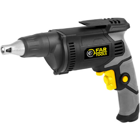 Fartools – Visseuse à plaque de plâtre 450W – Vitesse 0-3000 tr/min – Variateur électronique – Poignée antidérapante pour confort d'utilisation