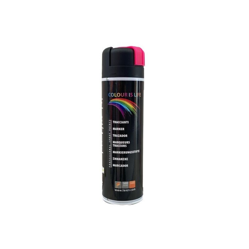 

Spray de pintura acrílica rosa fluorescente 500 ml. ( 8VG500) - Faren
