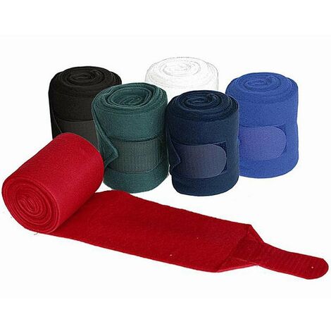 Fasce Daslö in pile da scuderia e trasporto con chiusura a strappo Set 4 pz: FULL 3 mt, blu (09)
