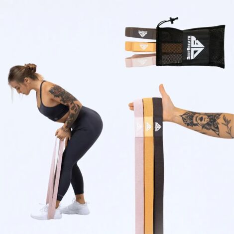 Fasce elastiche in tessuto per fitness – Fascia elastica Power Band color caramello