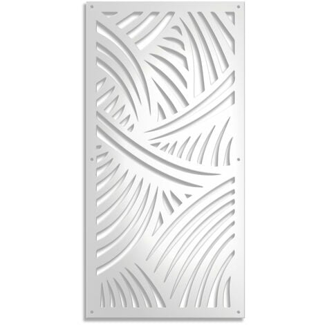 Fasce - Pannello in PVC traforato - Parasole - Misura: 47x94 cm - Colore: bianco
