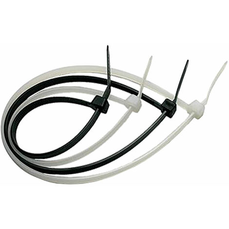 FASCETTA A STRAPPO PER CABLAGGIO mm 4,8 x 200 - bianca (100 pezzi)