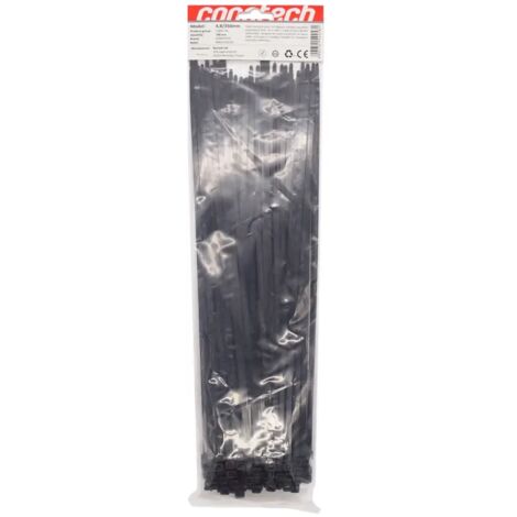FASCETTA DI SERRAGGIO 4,8x350 NERA 100pz NS