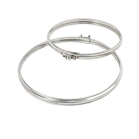 Fascetta di serraggio bloccaggio canne fumarie acciaio inox 180 mm 18 cm