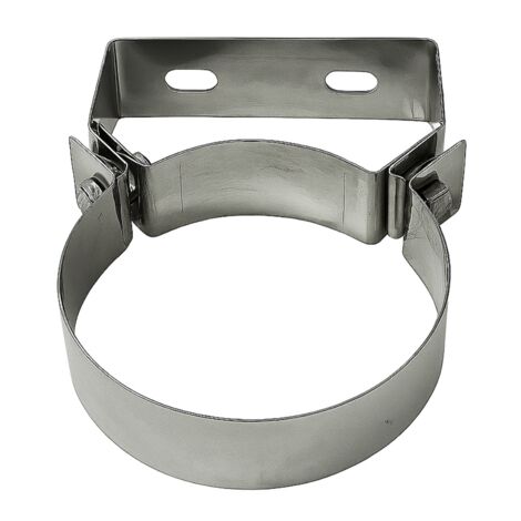 Fascetta murale Ø 350 mm acciaio inox fissaggio canna fumaria parete piana