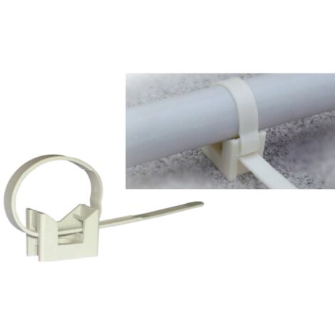 Fascetta Nylon Con Base Per Tubi D 40-63 Mm 100 Pz