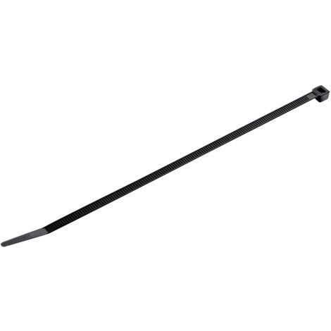 Fascetta per cablaggio nera VALEX 1201044 - 100 pz - 7.6 x 370 mm - poliammide 6.6, 7.6 x 370