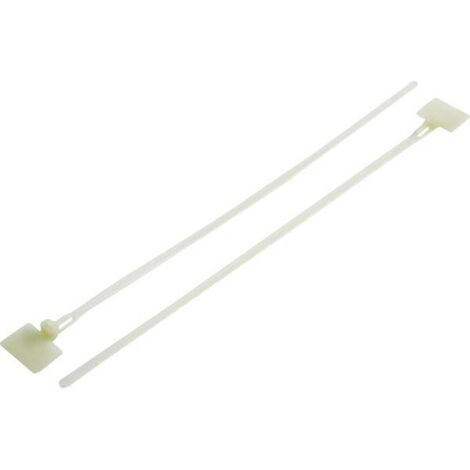 Fascetta per cavi TRU COMPONENTS 1592847 TC-MHVC100203 100 pz. 101 mm 3.60 mm Trasparente con campo di etichettatura, r